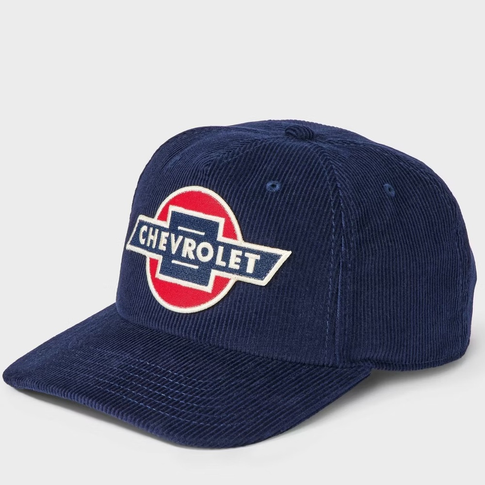 NWT! Chevrolet Navy Blue Corduroy Cap